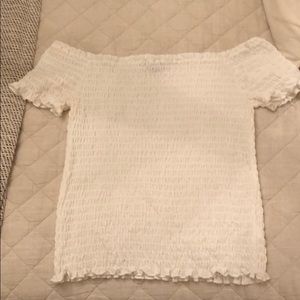 White smock top shirt